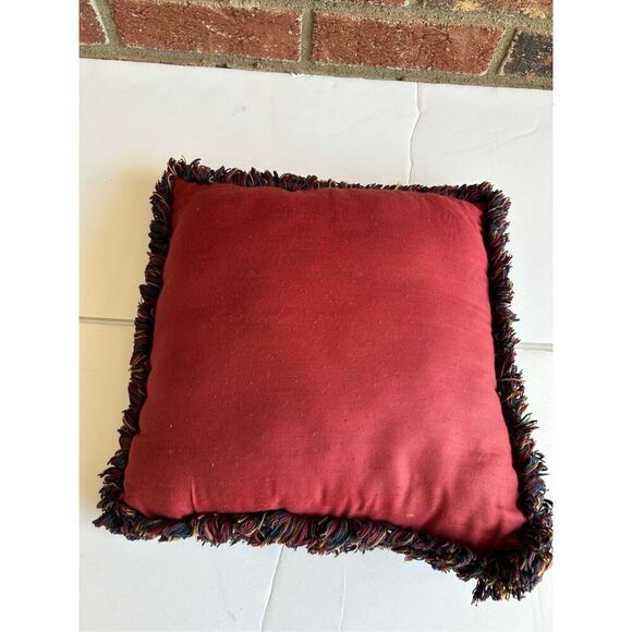 Tapestry bird dog throw pillow 13x12” - Picture 2 of 4